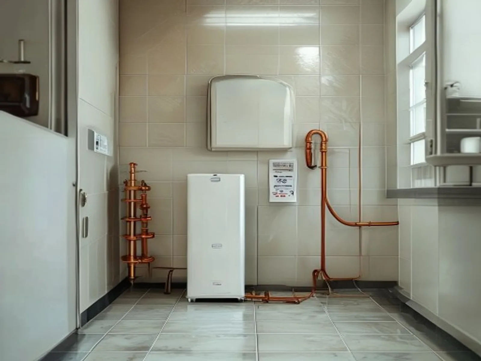 Après installation : chauffe-eau thermodynamique neuf posé par notre plombier à Tours