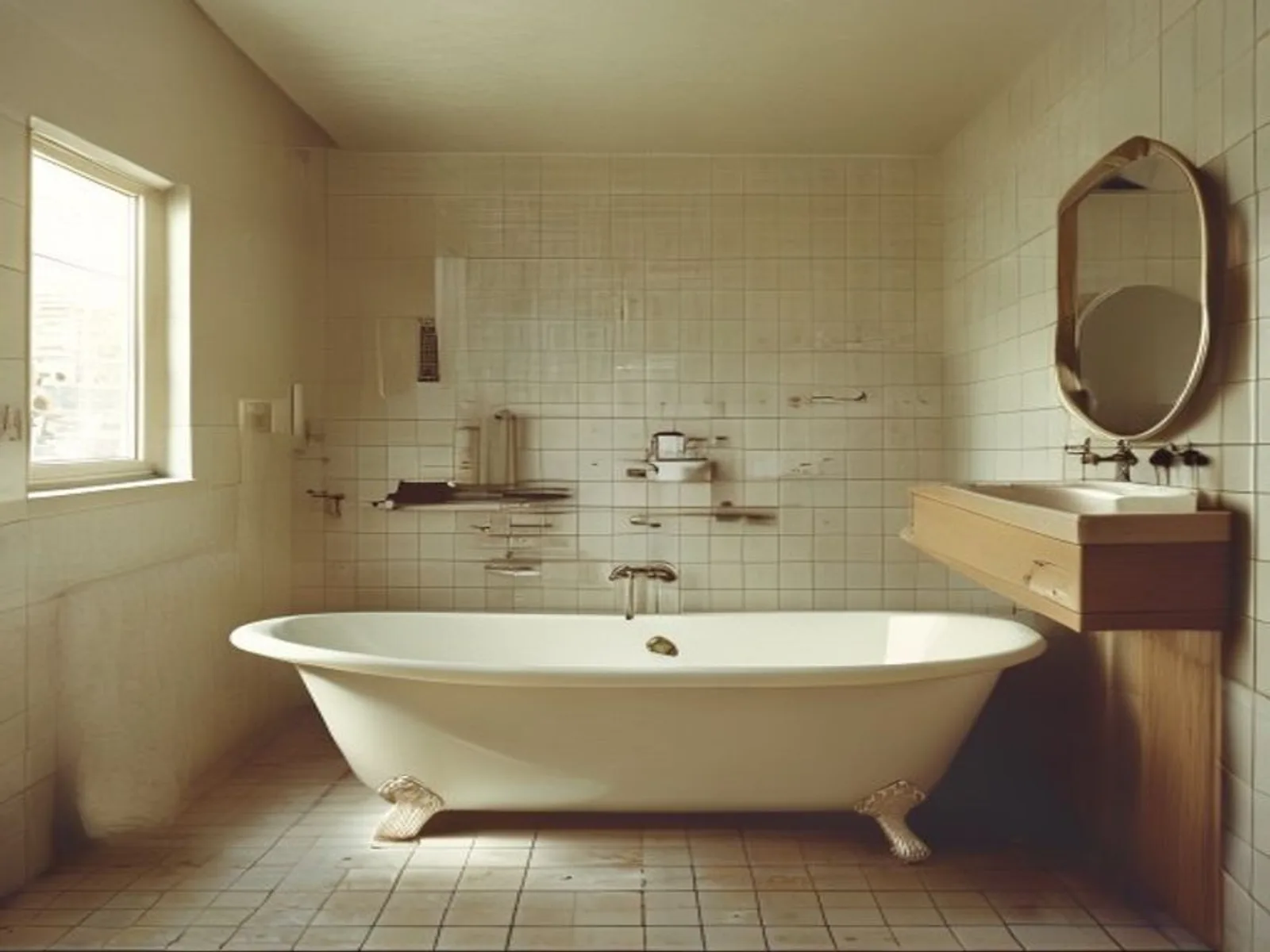 Avant rénovation : ancienne douche carrelée à Tours avant chantier de rénovation